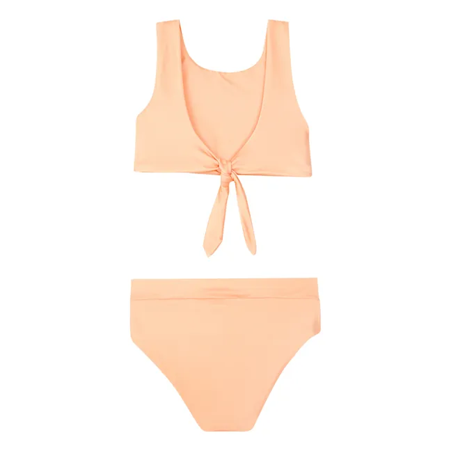 Maillot de Bain 2 pièces Matière Recyclée Arla | Abricot