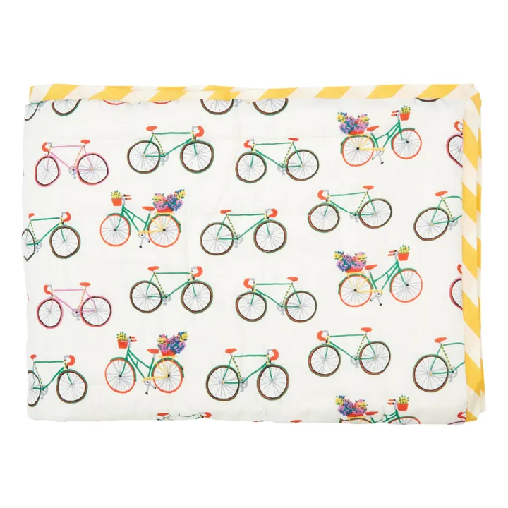 Plaid quilté réversible Bike | Multicolore- Image produit n°0