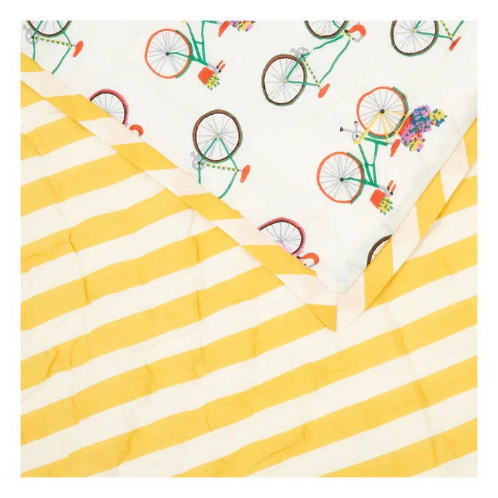 Plaid quilté réversible Bike | Multicolore- Image produit n°4