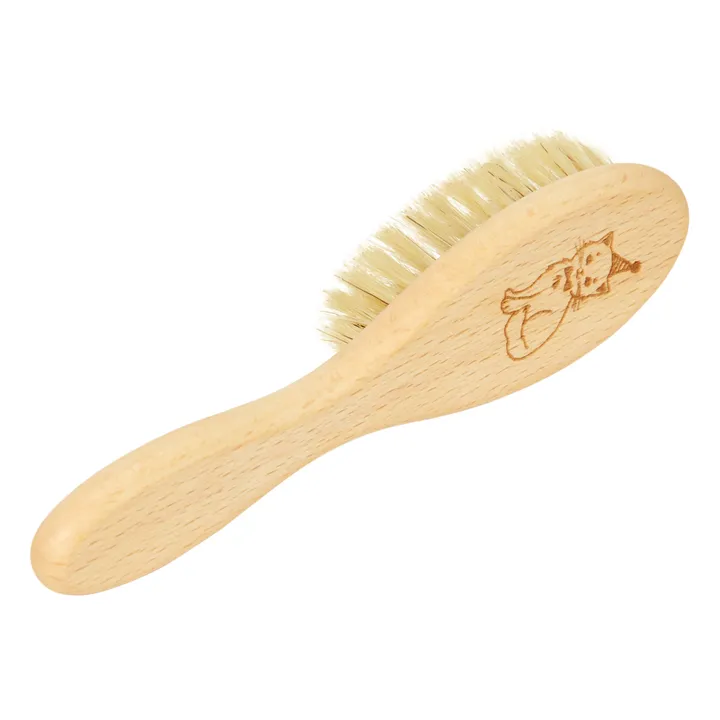 Haarbürste aus Buchenholz und Seidenborsten Kirsche- Produktbild Nr. 0