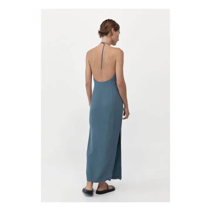 St Agni - 90s Halter Dress - Grey blue | Smallable