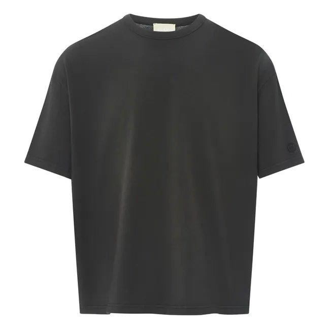 Camiseta oversize de algodón orgánico para hombre | Negro