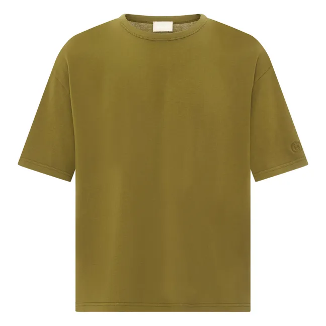 Men's Oversize Organic Cotton T-shirt | Bronze