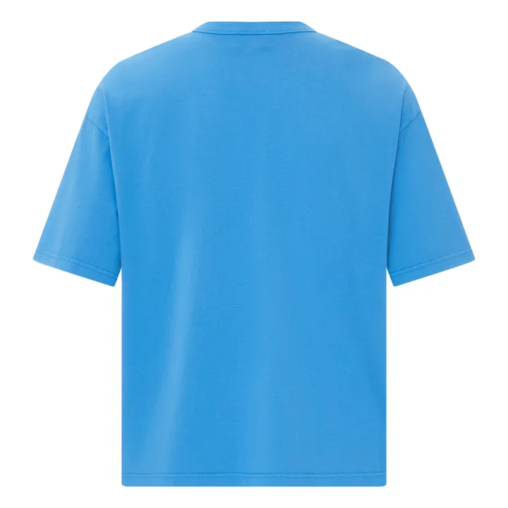 Oversize T-Shirt aus Bio-Baumwolle | Azurblau- Produktbild Nr. 1