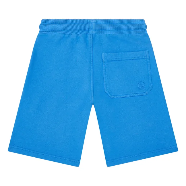 Boy's Organic Fleece Shorts | Azure blue