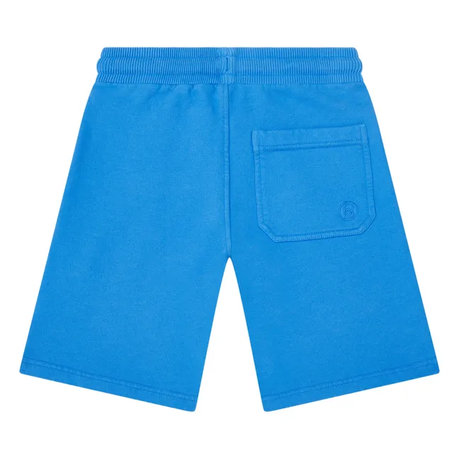Short Garçon Molleton Bio | Bleu azur