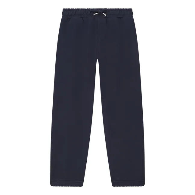 Boy's Organic Cotton Sweatpants | Navy blue