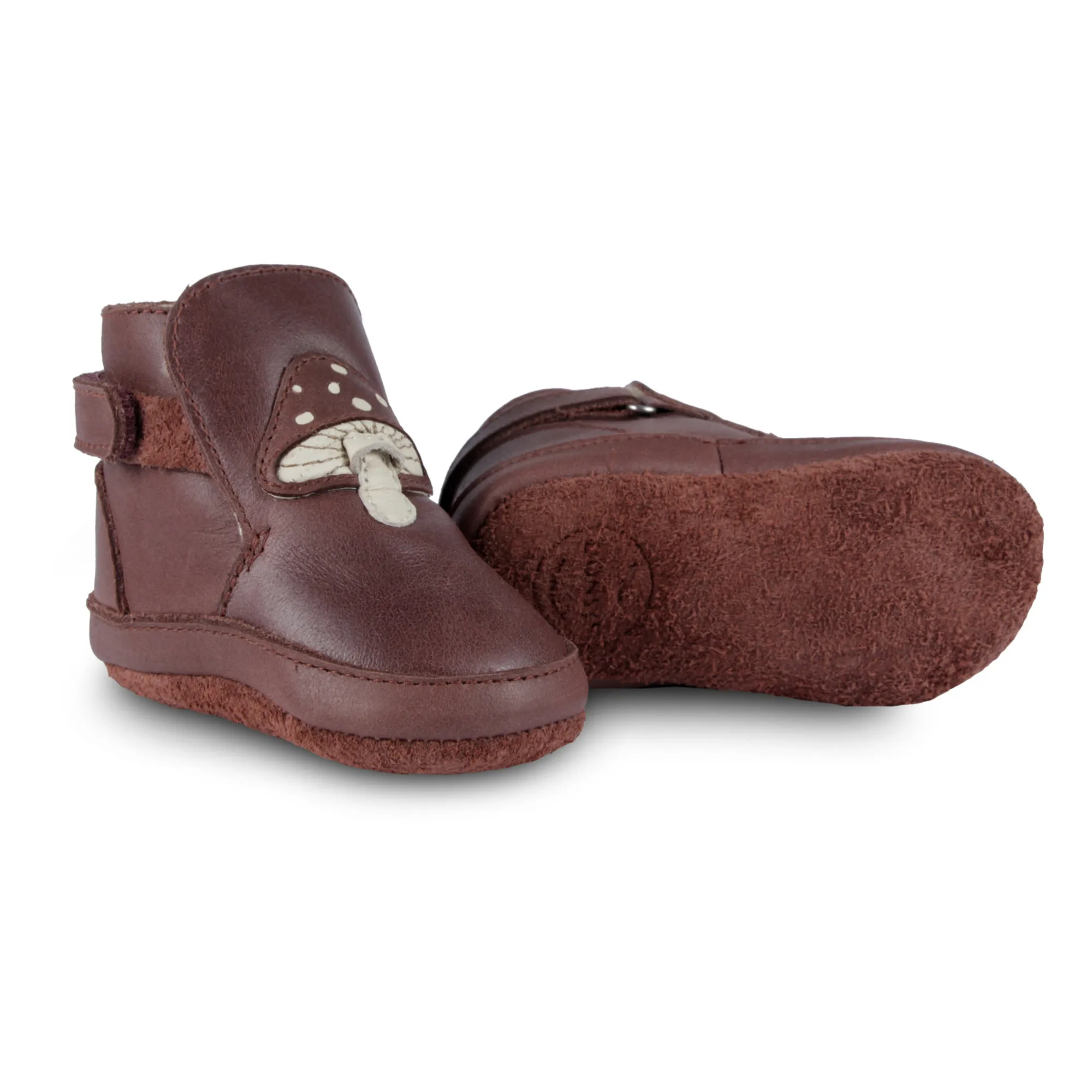 Donsje Plum Lined Mushroom Slippers