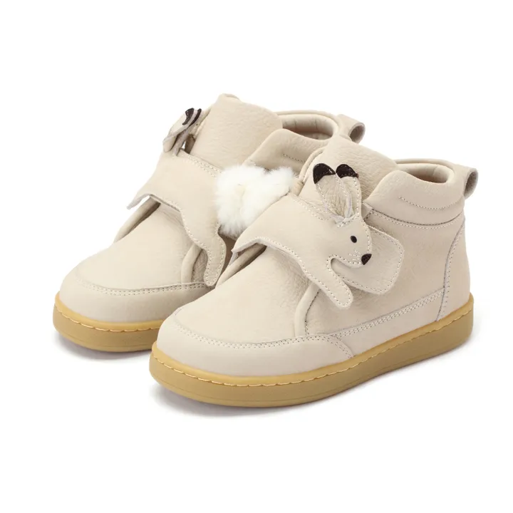 Clo Rabbit Velcro Sneakers | Cream- Product image n°3