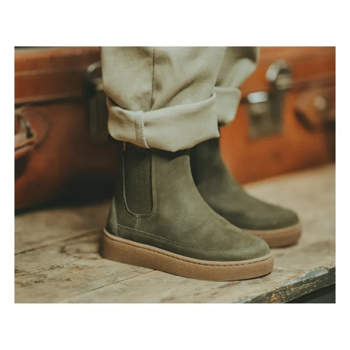 Boots Montantes Ojeh | Vert kaki- Image produit n°1