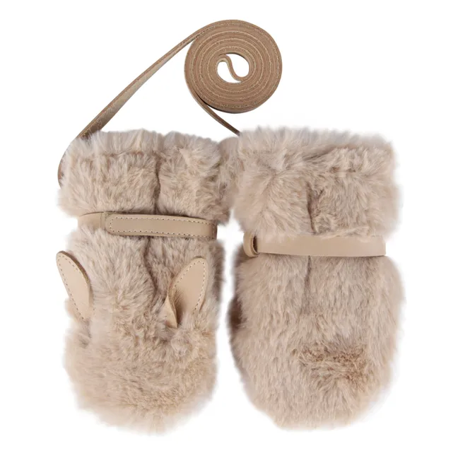 Moufles Richy Lapin | Rose