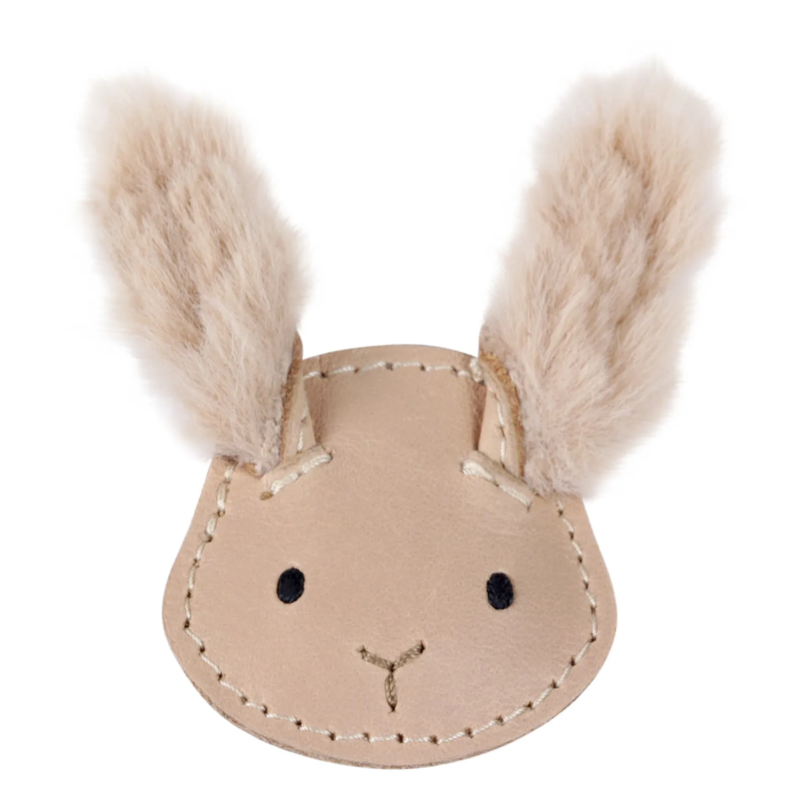 Donsje Pink Josy Exclusive Rabbit Hair Slide