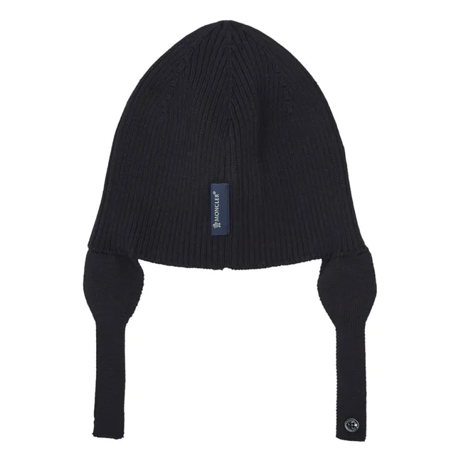 Knitted Beanie | Navy blue