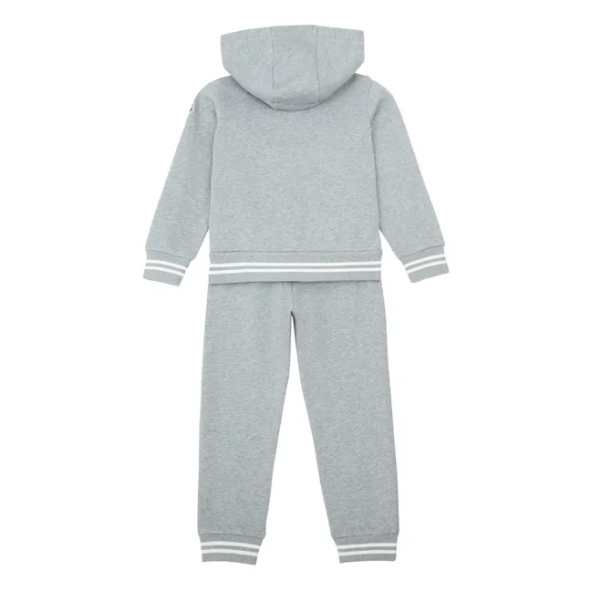 Zipped Hoodie and Jogger set | Heather grey