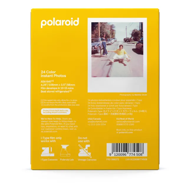 Rullino fotografico a colori Polaroid per macchina fotografica - confezione da tre