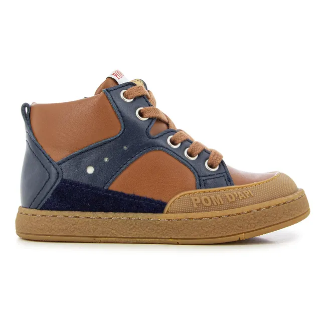 Zip Bump Foam Sneakers | Navy blue
