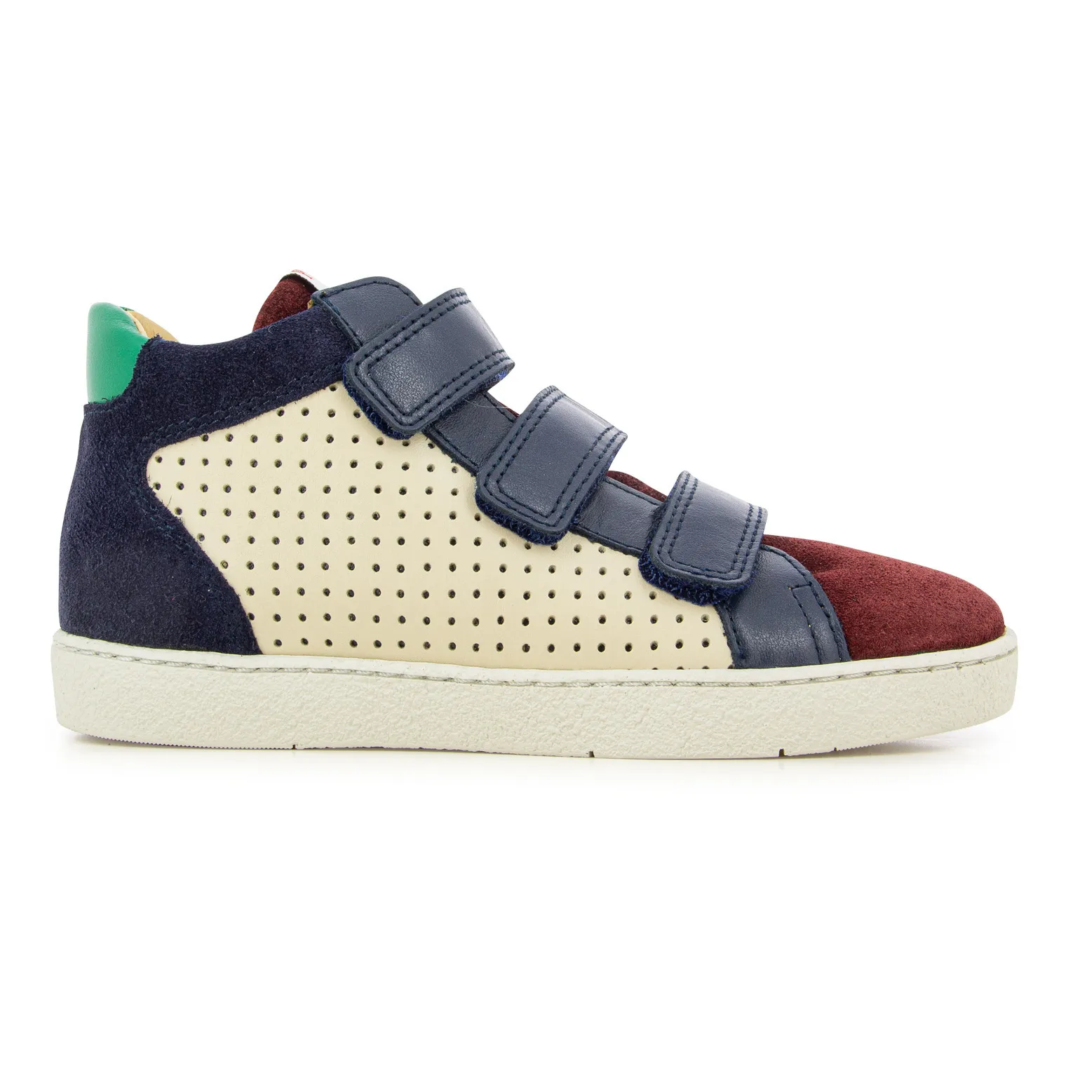 Pom D'api Navy Blue Top Easy Perfo Velcro Sneakers