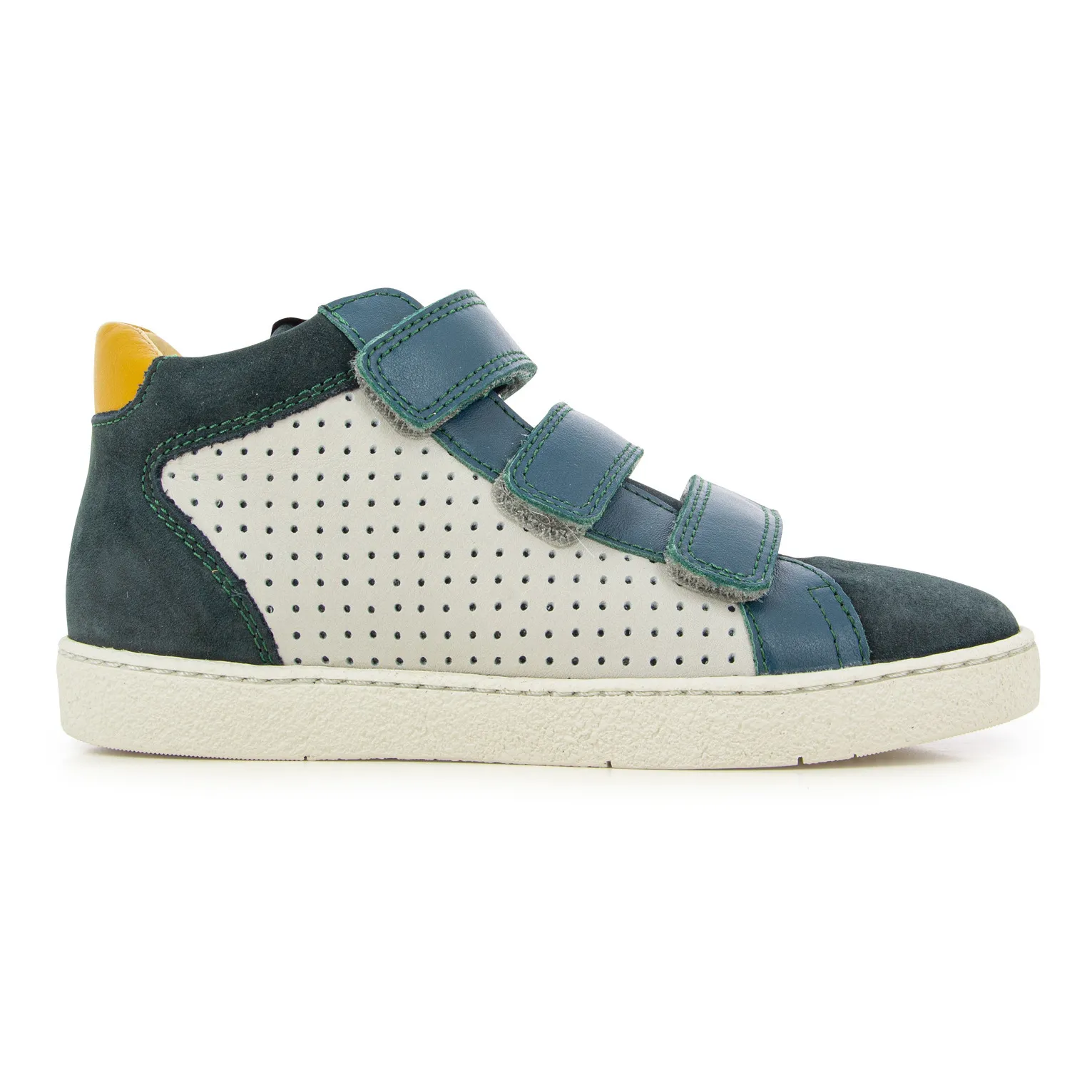 Pom D'api Ecru Top Easy Perfo Velcro Sneakers