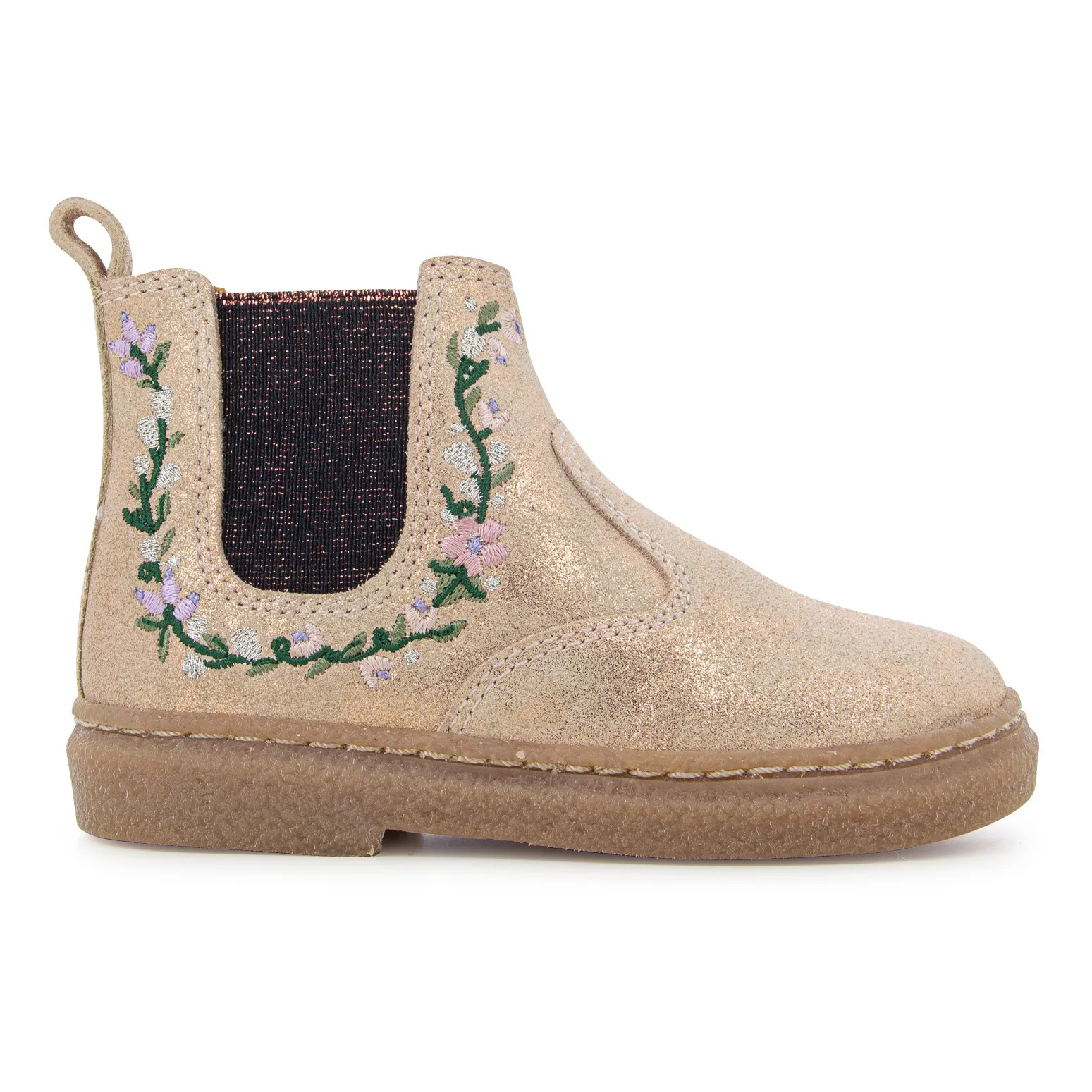 Pom D'api Pink Gold Boots Zip Trix Jod Brodi