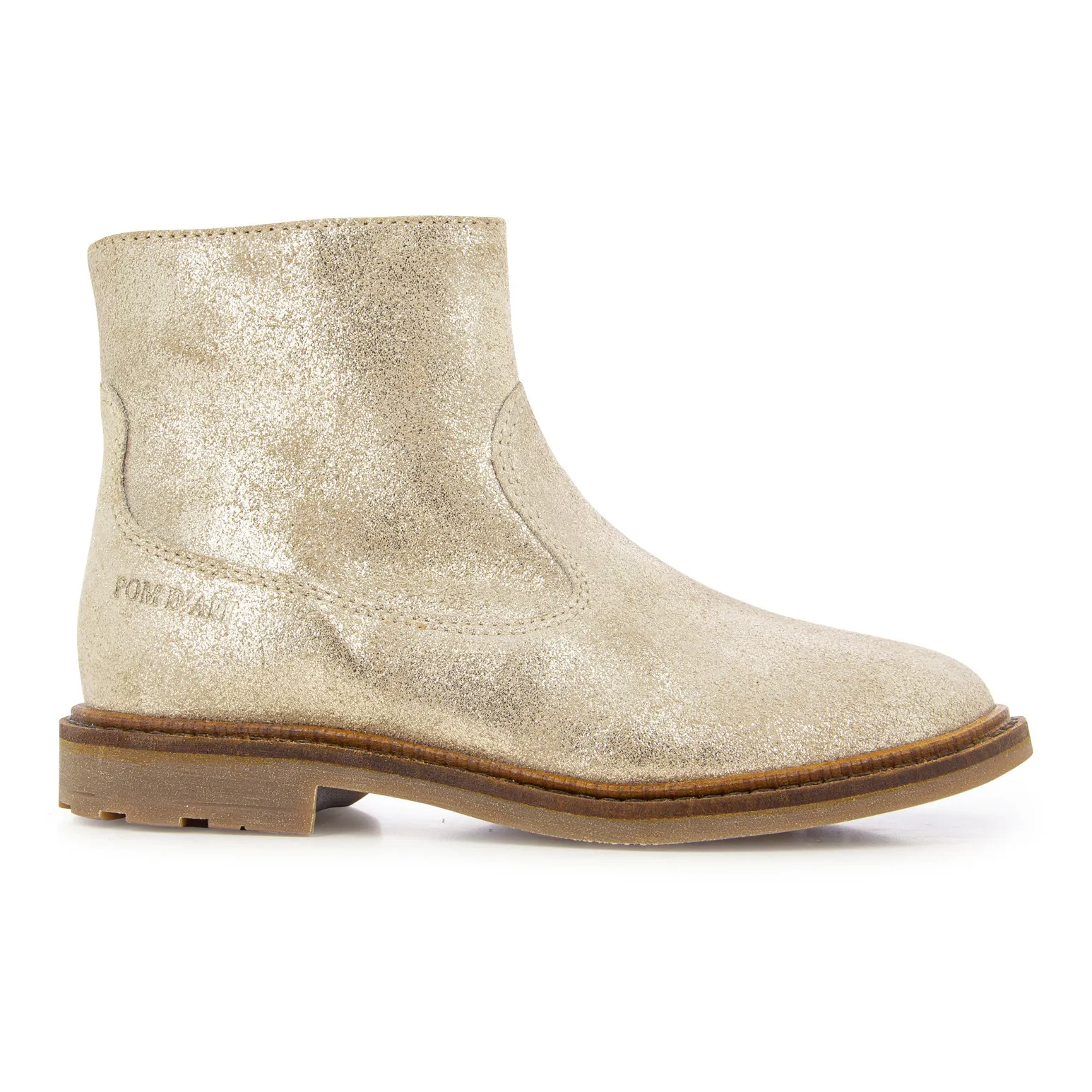 Pom D'api Gold Sister Zip-Up Boots