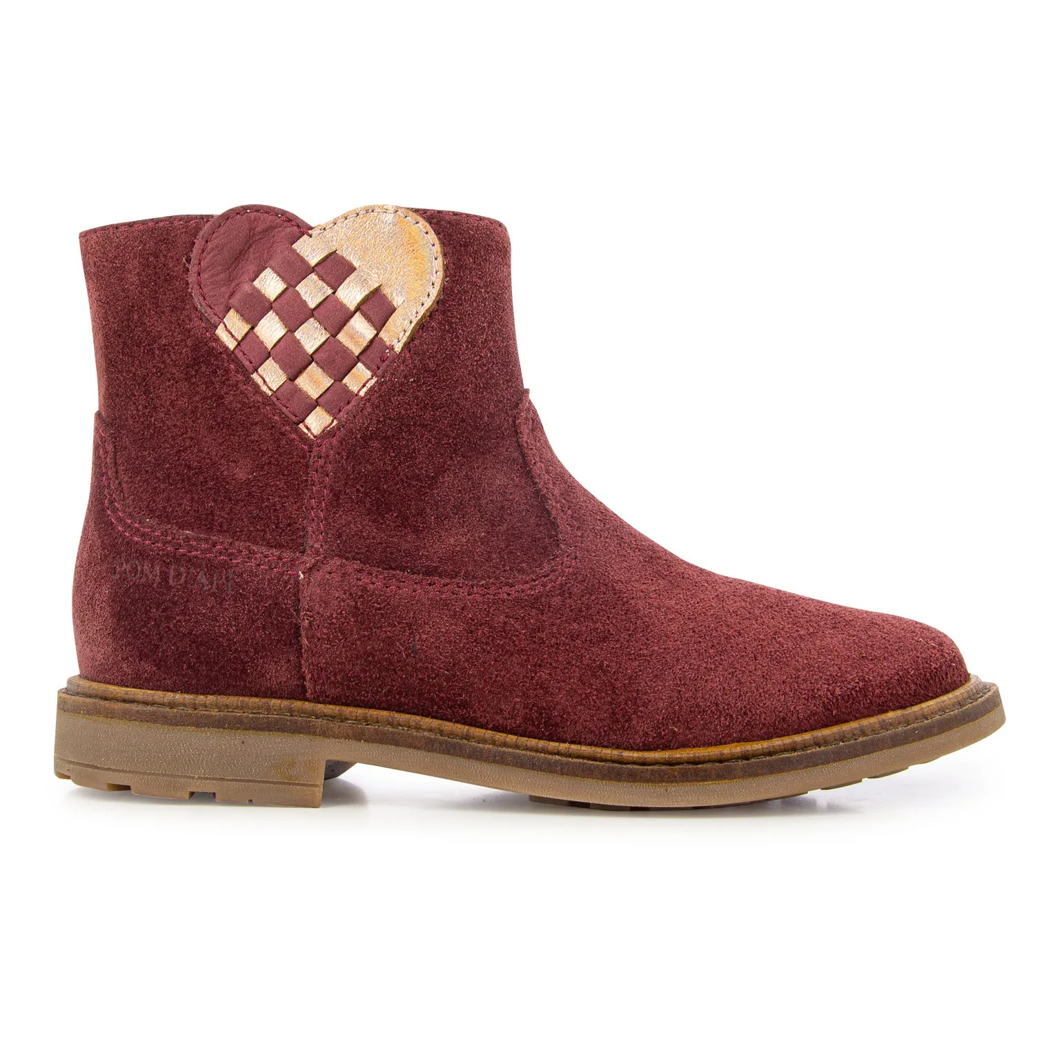 Pom D'api Burgundy Sister Love Zip Boots