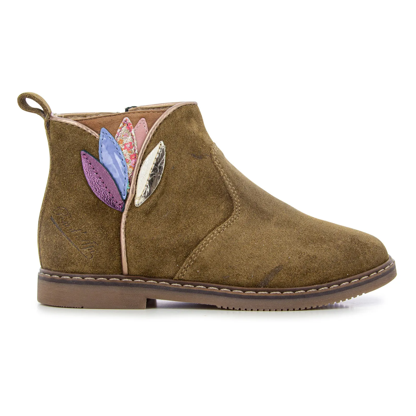 Pom D'api Camel City Flora Zip-Up Ankle Boots
