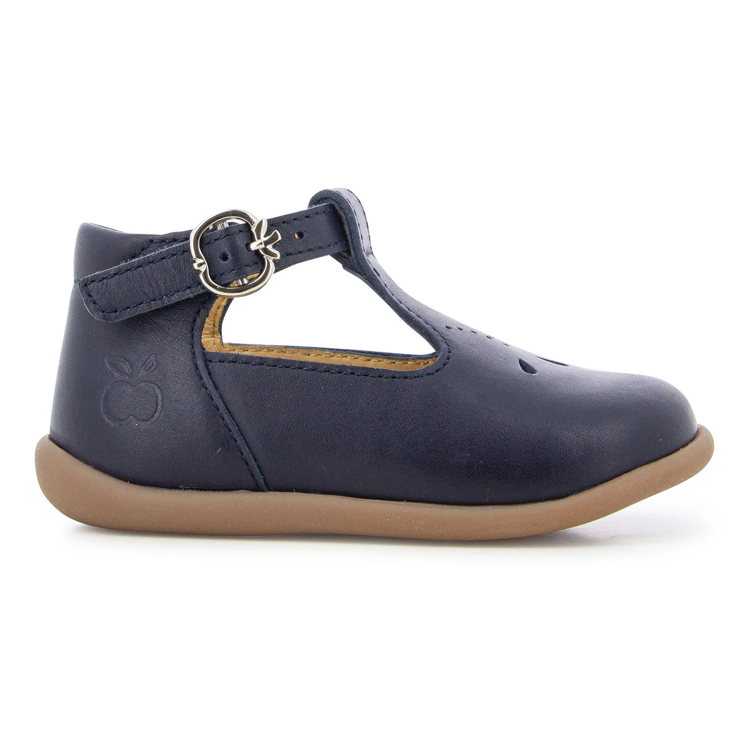 Pom D'api Navy Blue Stand Up Salomé Bucky Sandals