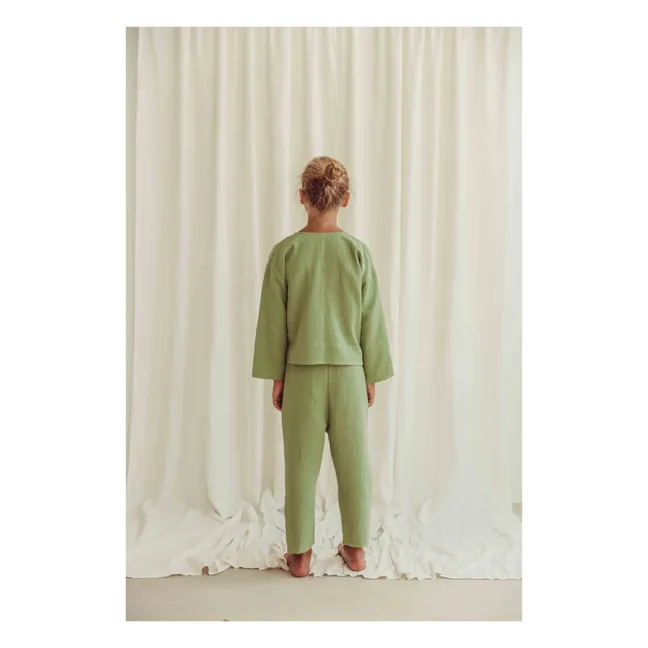 Camicia Leonardo in cotone biologico | Verde