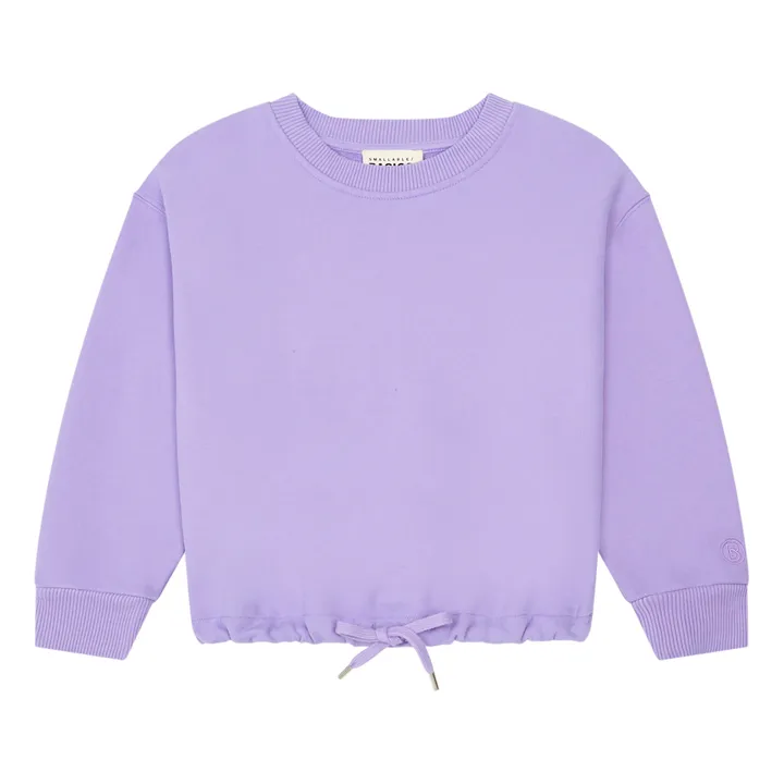 Sweat Fille A Nouer Molleton Bio | Parme- Image produit n°0