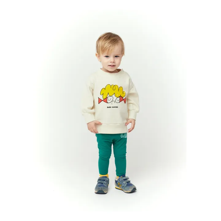 Exklusiv Bobo Choses x Smallable - Sweatshirt aus Bio-Baumwolle Babyfische | Seidenfarben- Produktbild Nr. 1