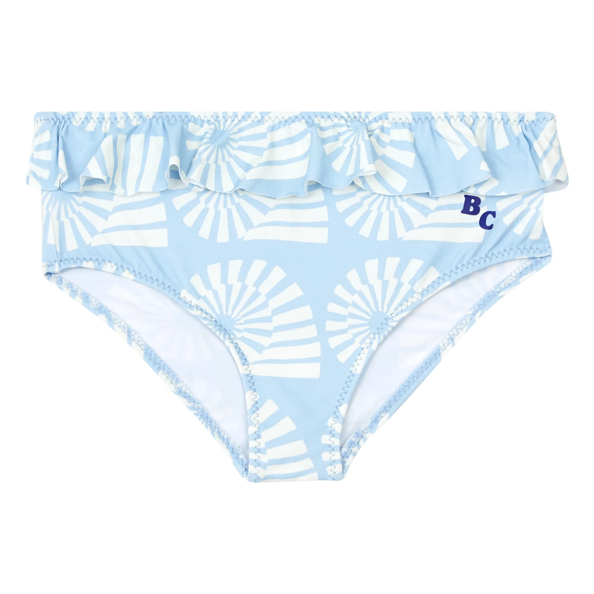 Bobo Choses Light Blue X Smallable Exclusive - Shell Print Swim Trunks