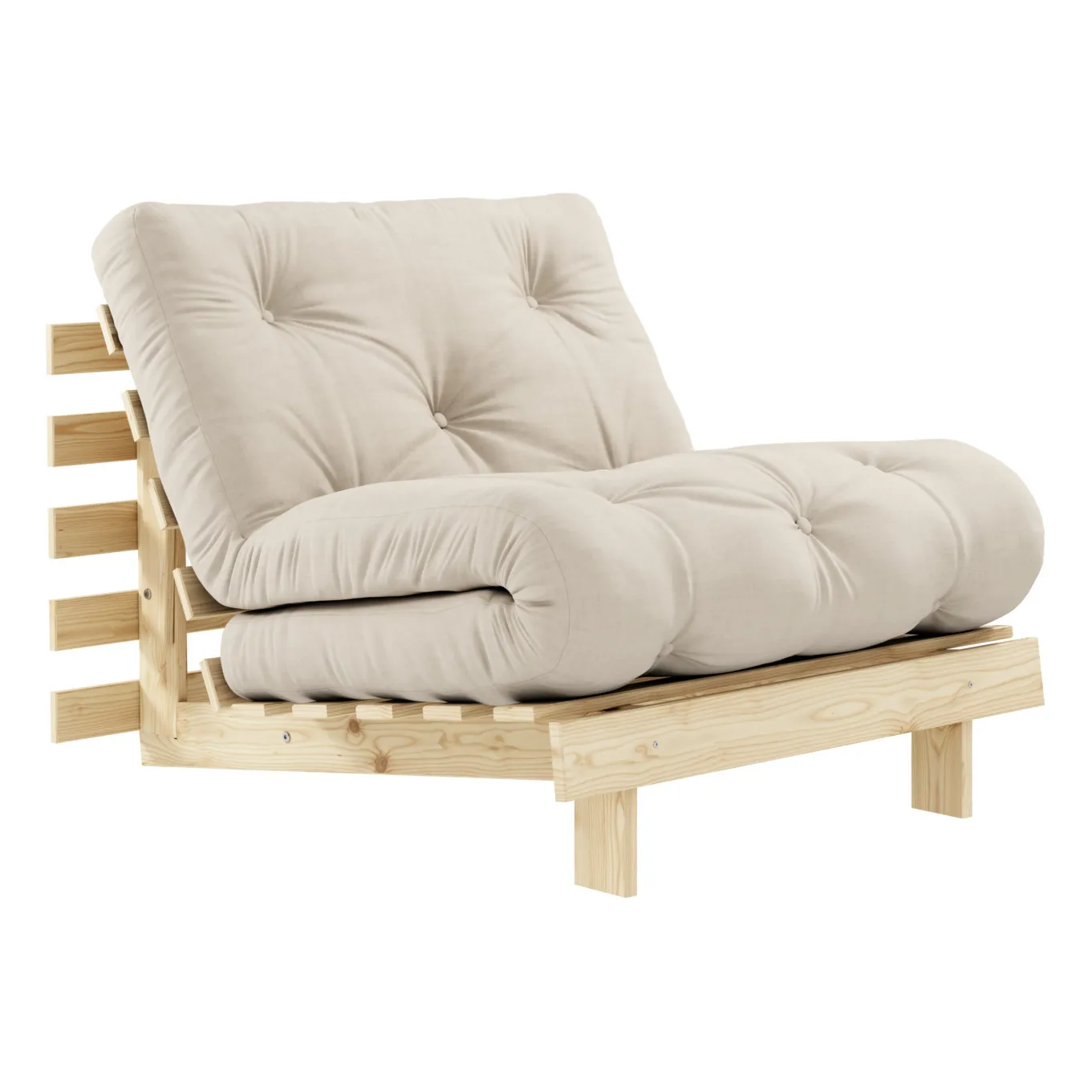 Placeholder vidéo du produit : Canapé convertible Roots 90 | Beige