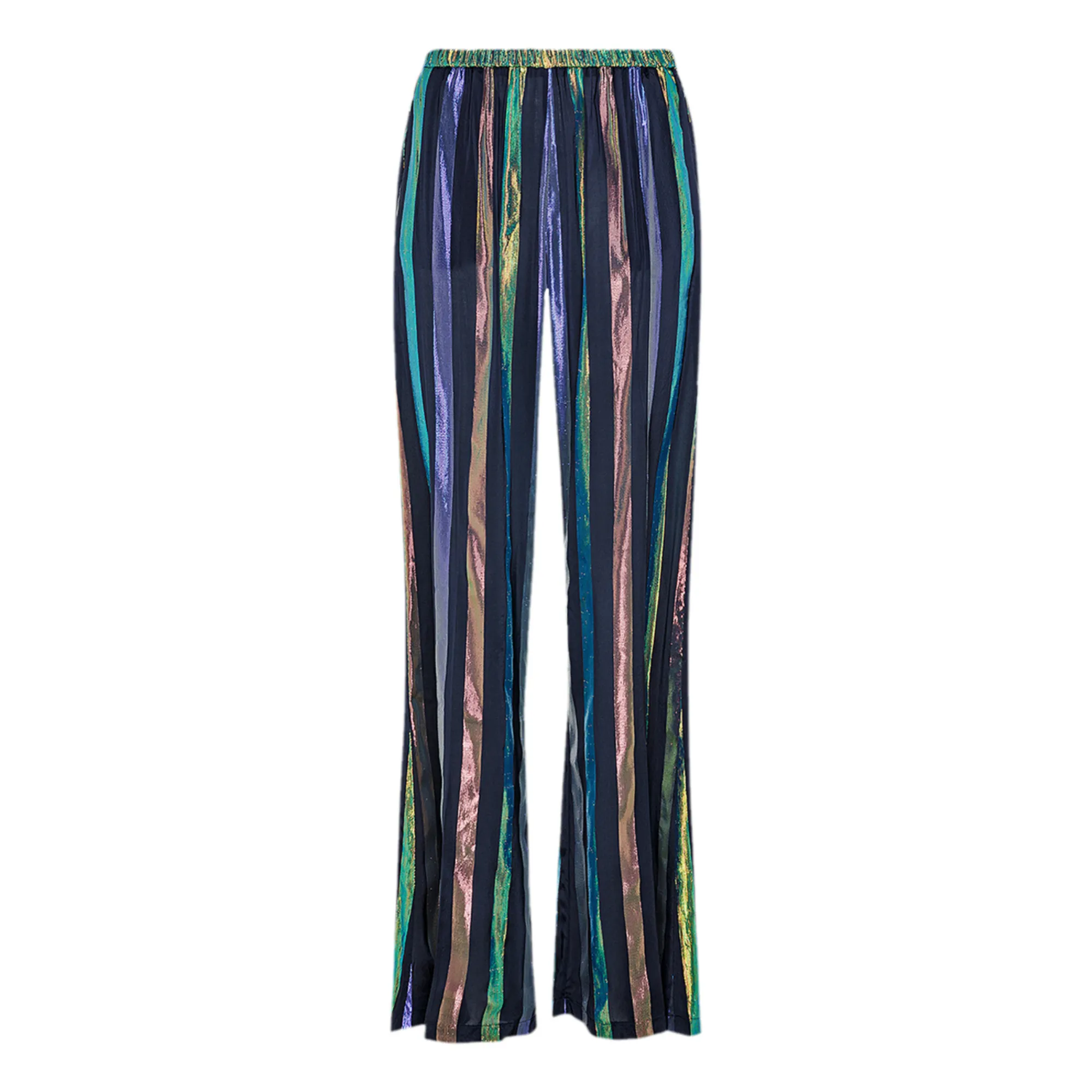 Forte Forte Blue Black Iris Habotai Pyjama Pants
