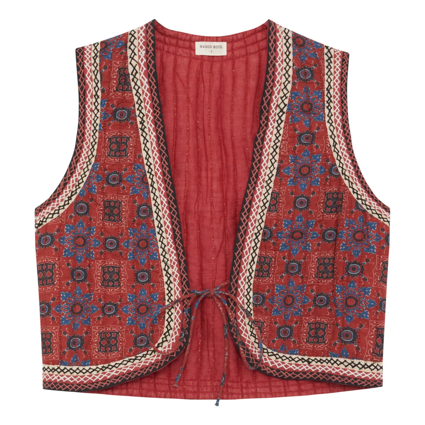 Maison Hotel Veste Sans Manches Gringo Pepe Rouge Smallable