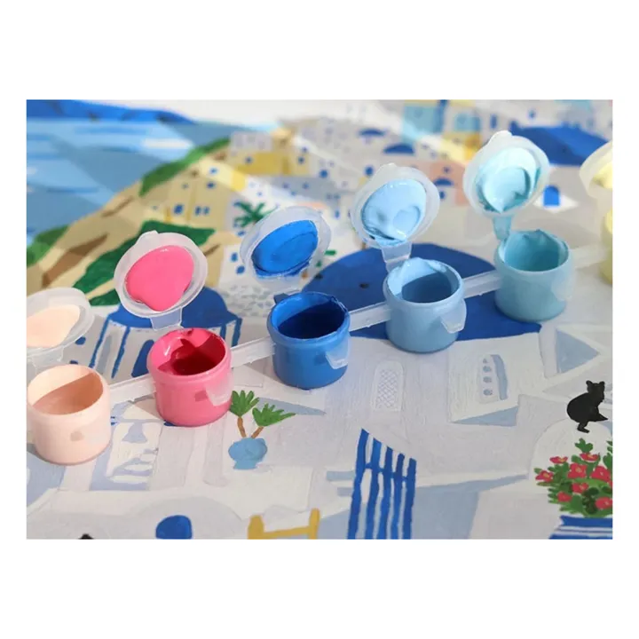 Kit di pittura numerata - Santorini by Maja Tomljanovic- Immagine del prodotto n°3