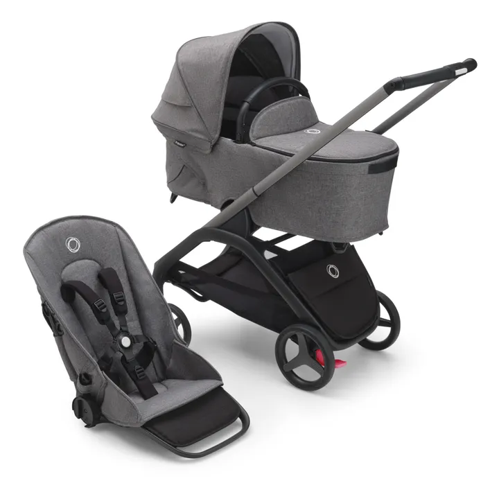 Bugaboo Dragonfly Poussette citadine complète châssis graphite | Gris chiné- Image produit n°0