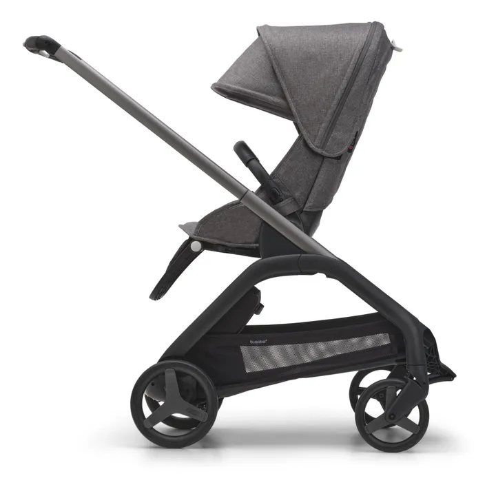 Bugaboo Dragonfly Poussette citadine complète châssis graphite | Gris chiné- Image produit n°3