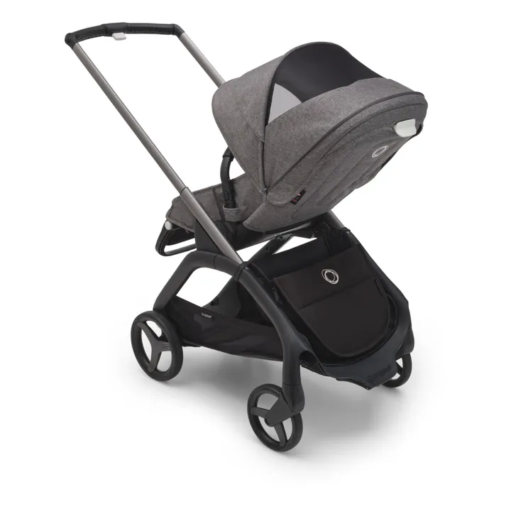 Bugaboo Dragonfly Poussette citadine complète châssis graphite | Gris chiné- Image produit n°5