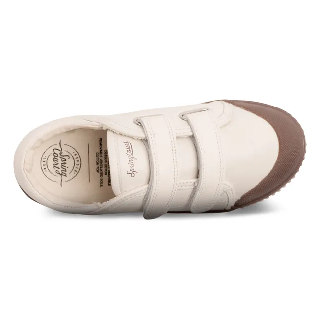 G2 Nappa Lowtop Velcro Sneakers | Off white
