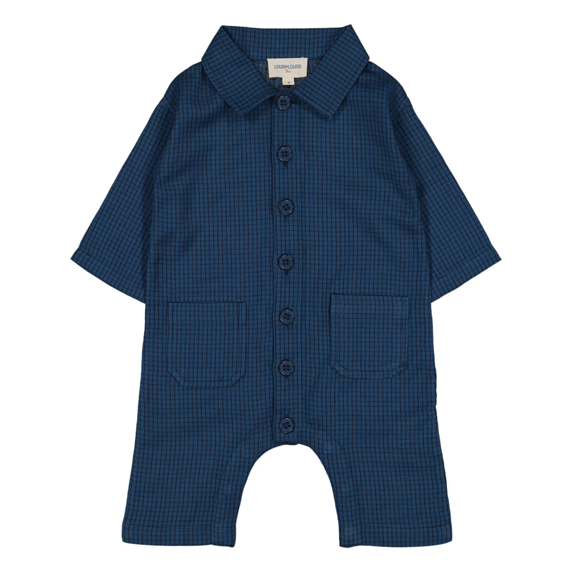 Louis Louise Navy Blue Worker Playsuit