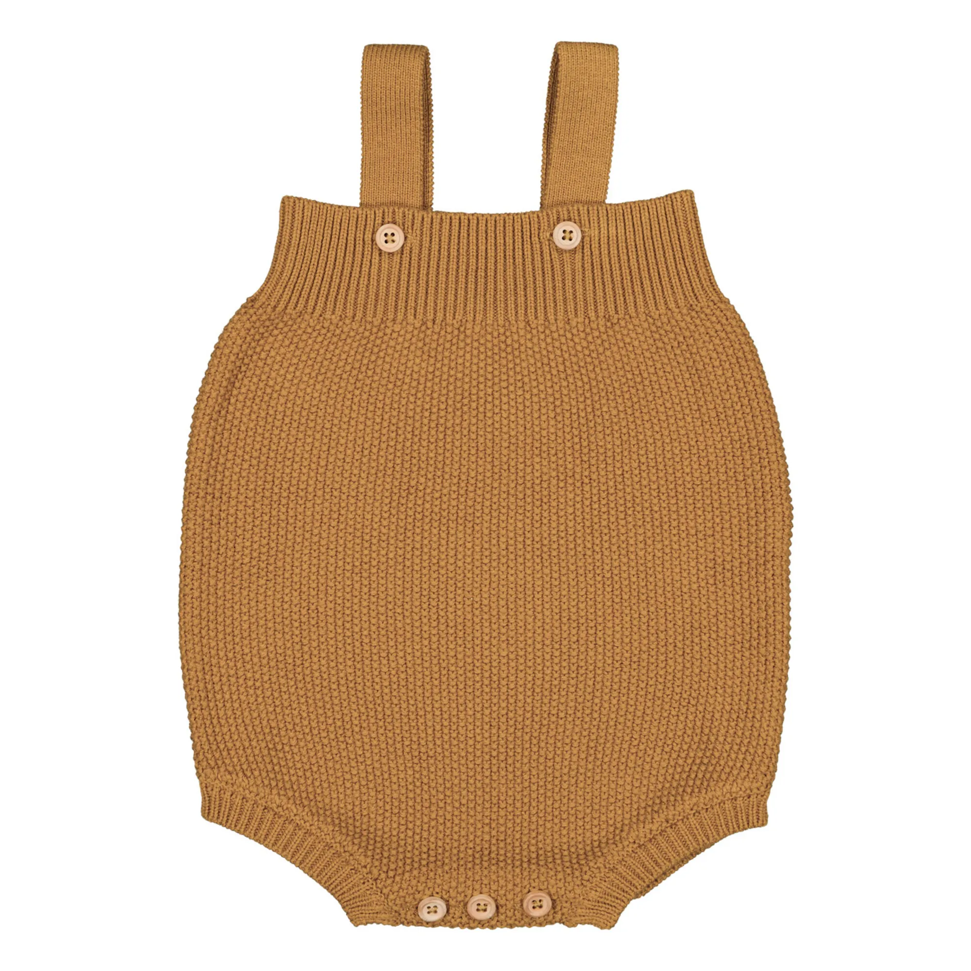 Louis Louise Ochre Pear Knit Romper