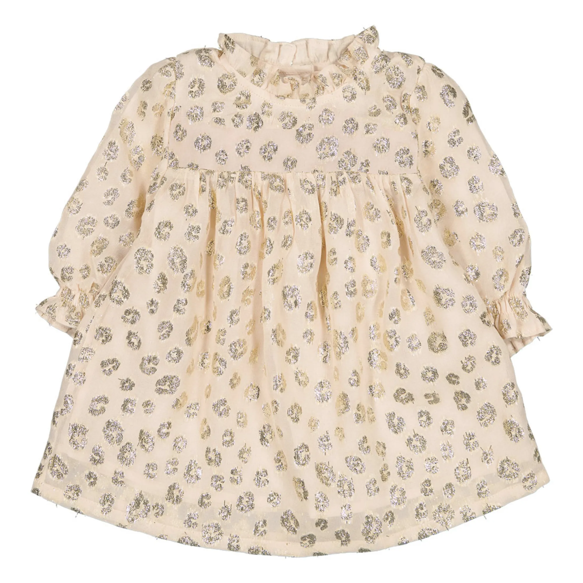 Louis Louise Gold Janelle Leopard Lurex Dress