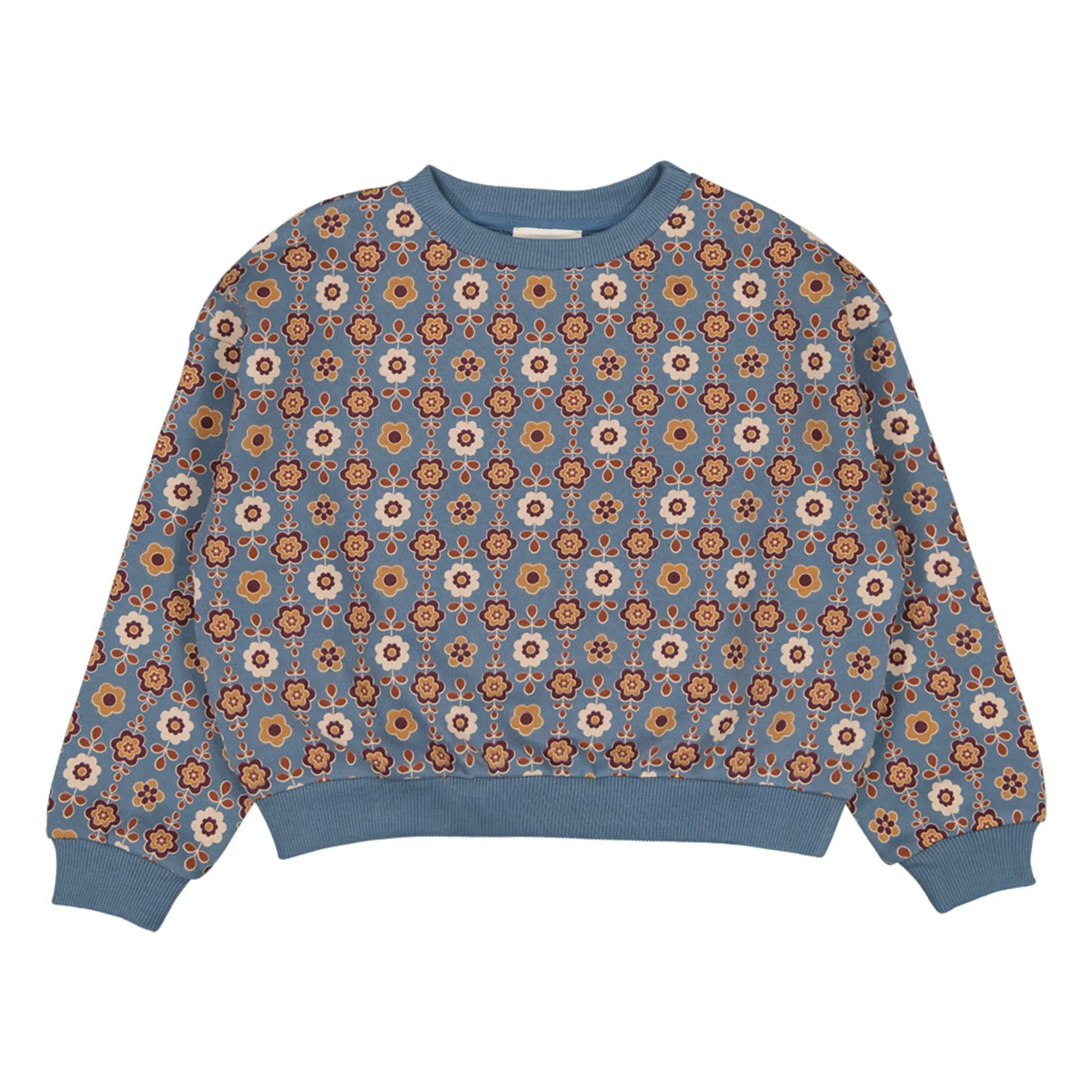 Louis Louise Blue Peace Floral Sweatshirt