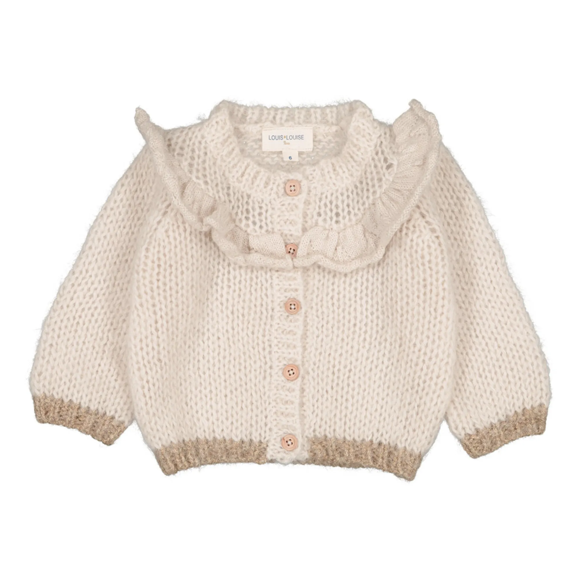 Louis Louise Ecru Emeline Mohair Cardigan