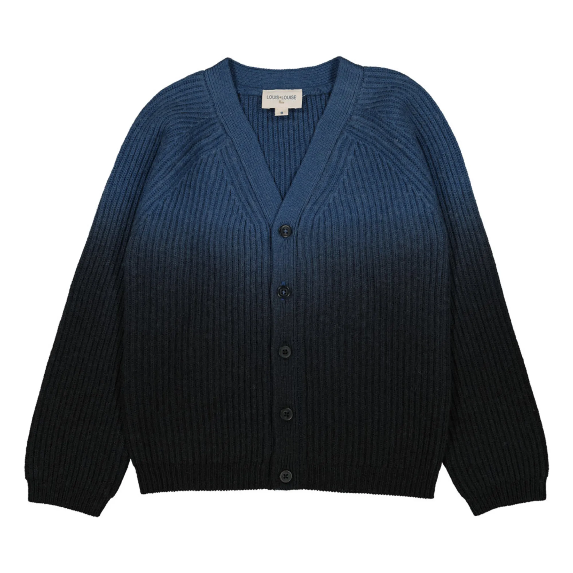 Louis Louise Navy Blue Hubert Tie & Dye Cardigan