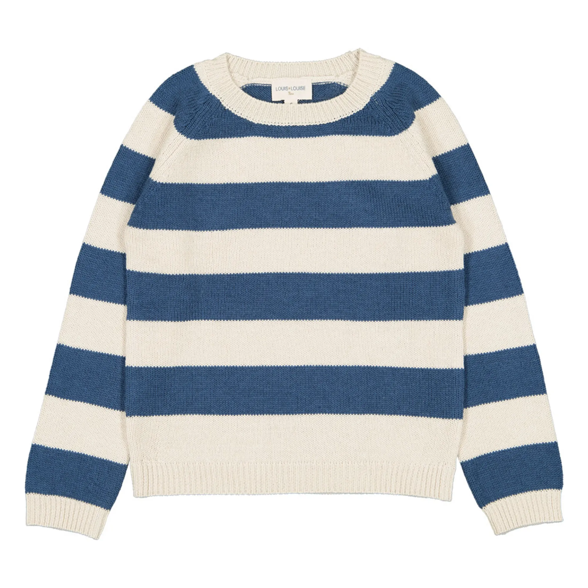 Louis Louise Blue Robertino Striped Sweater