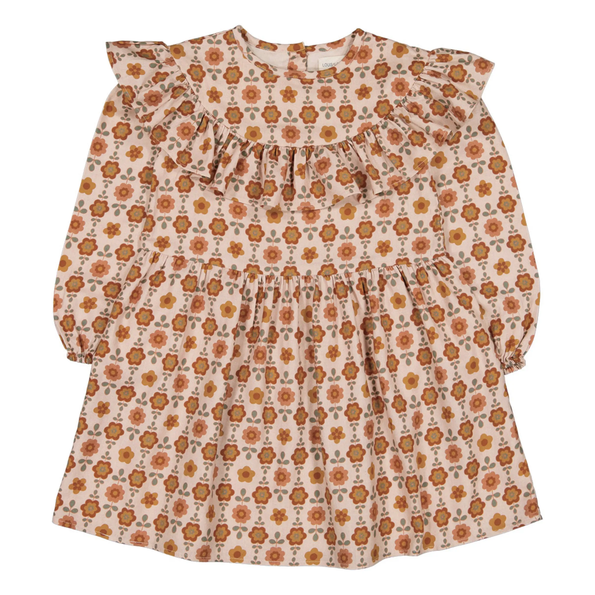 Louis Louise Camel Odette Floral Dress