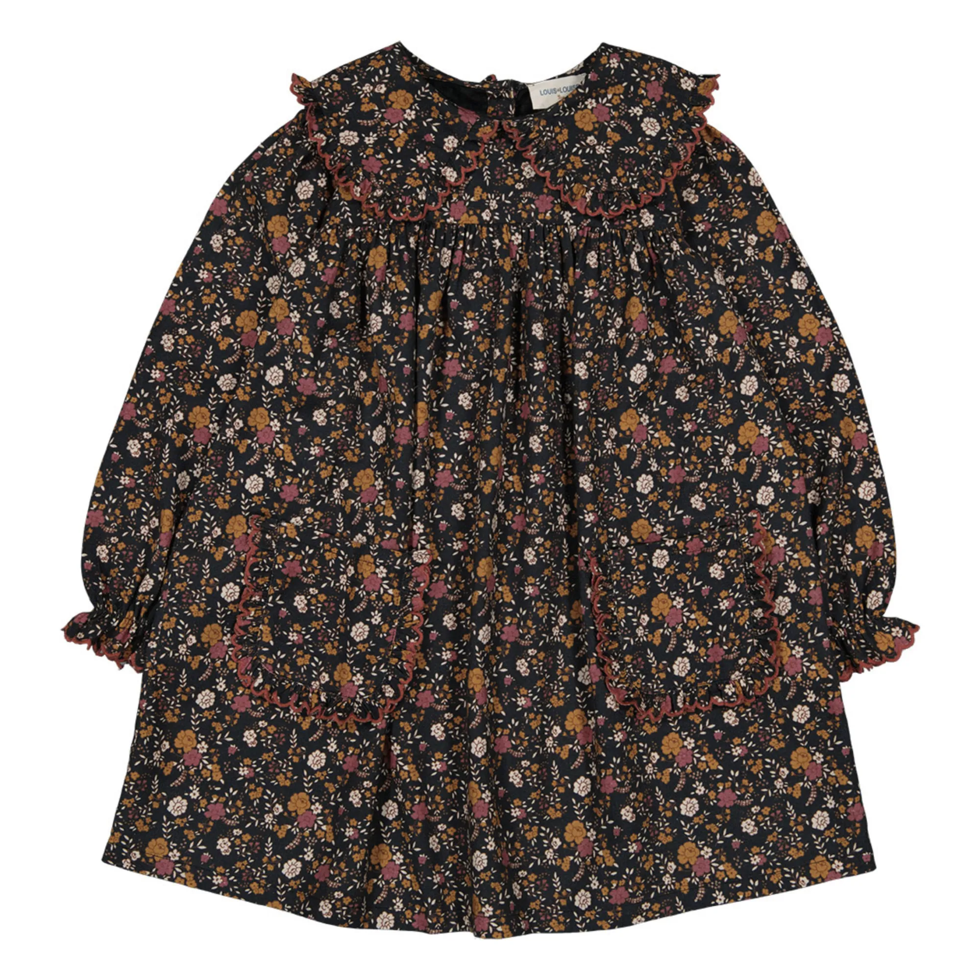 Louis Louise Black Ursula Floral Dress