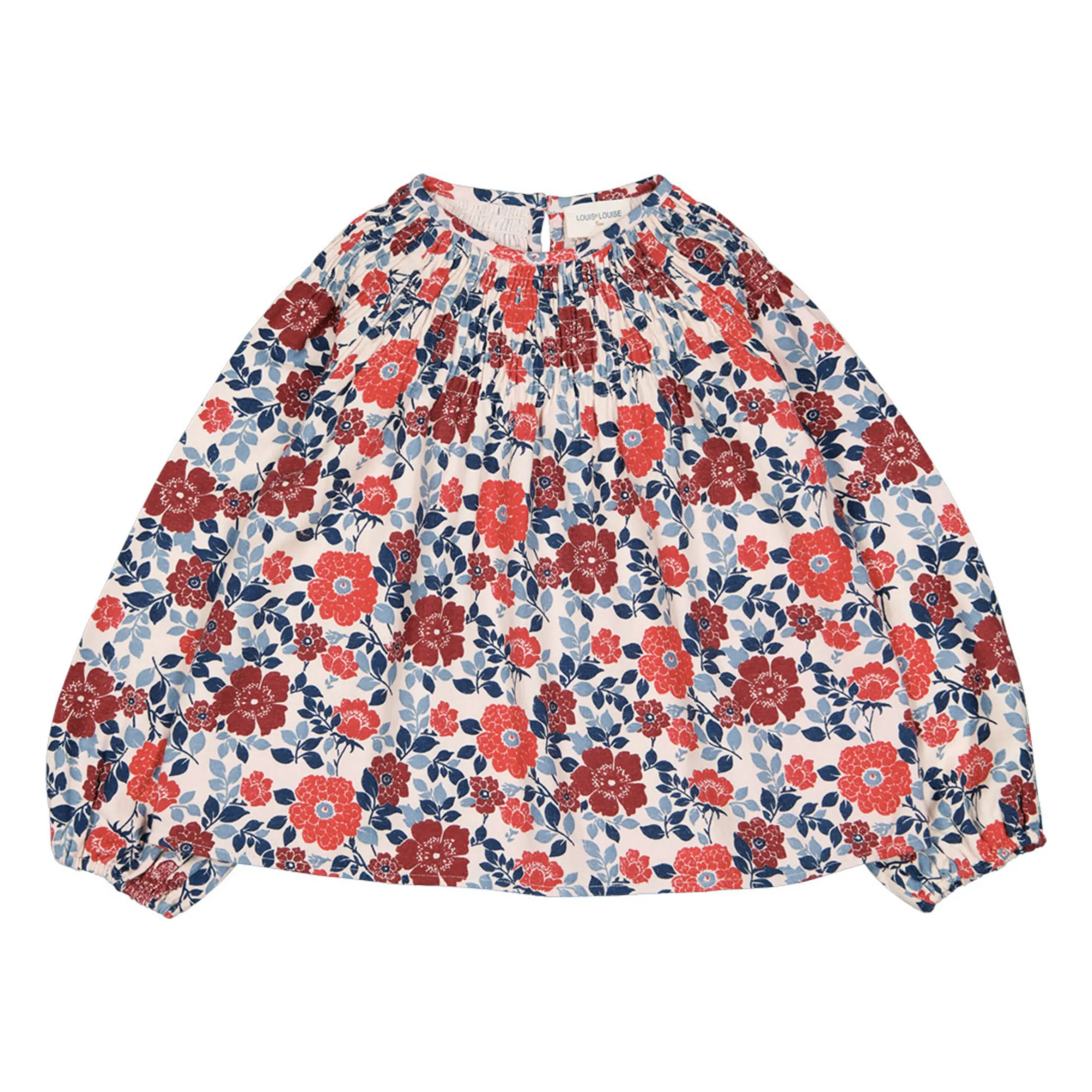 Louis Louise Ecru Blouse Fleurie Albane