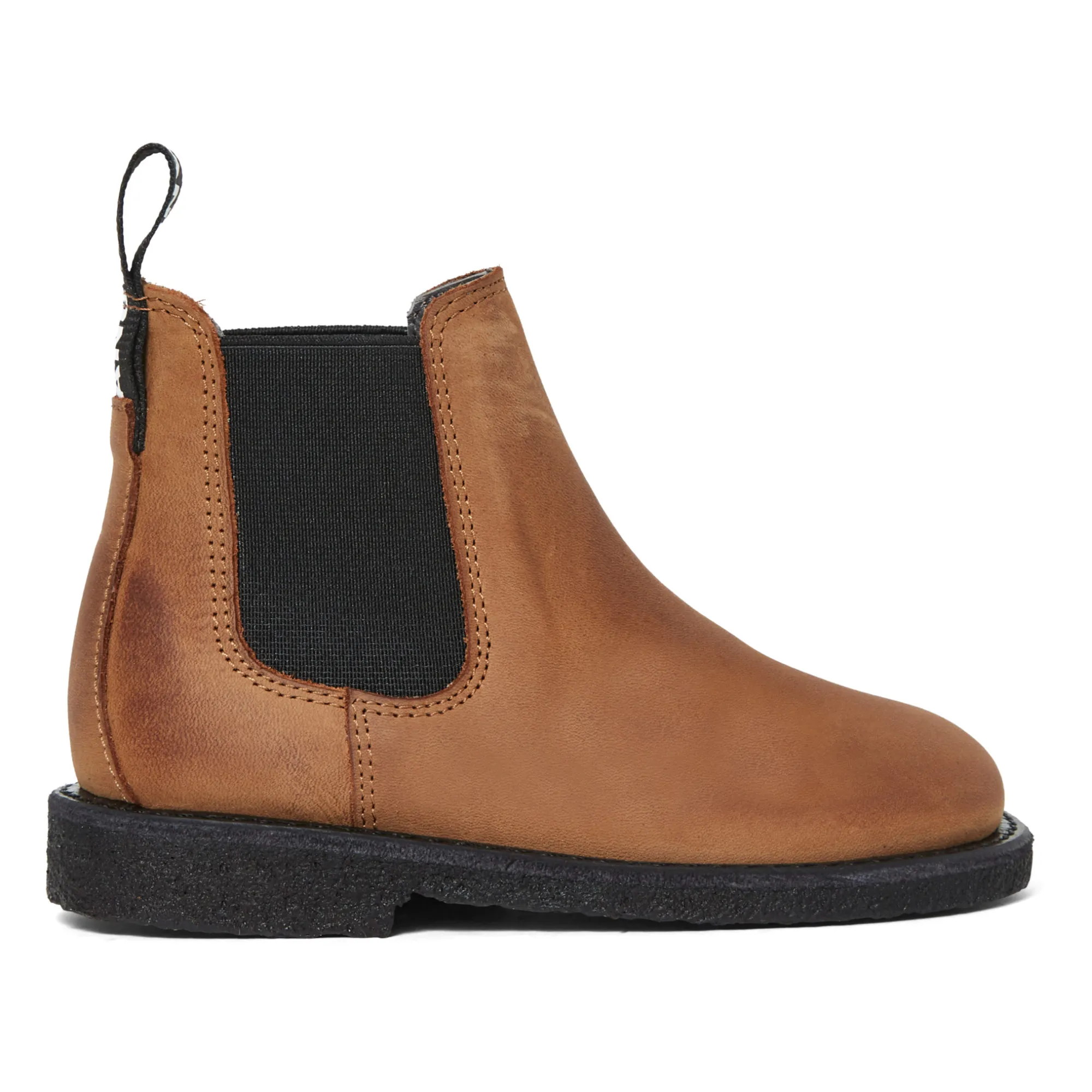 Angulus Cognac Strap Chelsea Boots